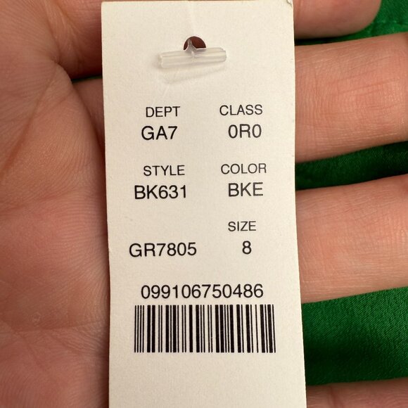 NWT Women's J. CREW High-Rise Crepe Trouser Kelly Green #BK631 | Size 8 - Picture 7 of 9